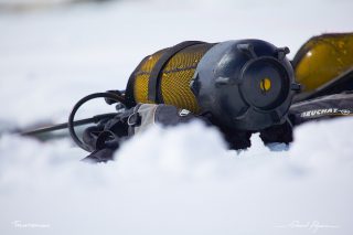  Under ice diving at Tignes