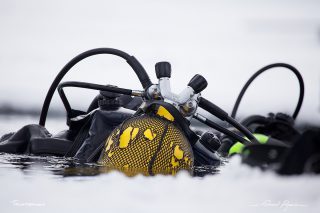  Under ice diving at Tignes