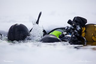  Under ice diving at Tignes